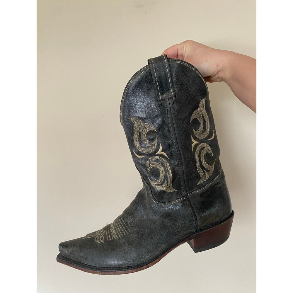 Justin Gray Western Cowboy Boots Size 11